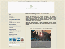 Tablet Screenshot of onlinespeechtherapy.com